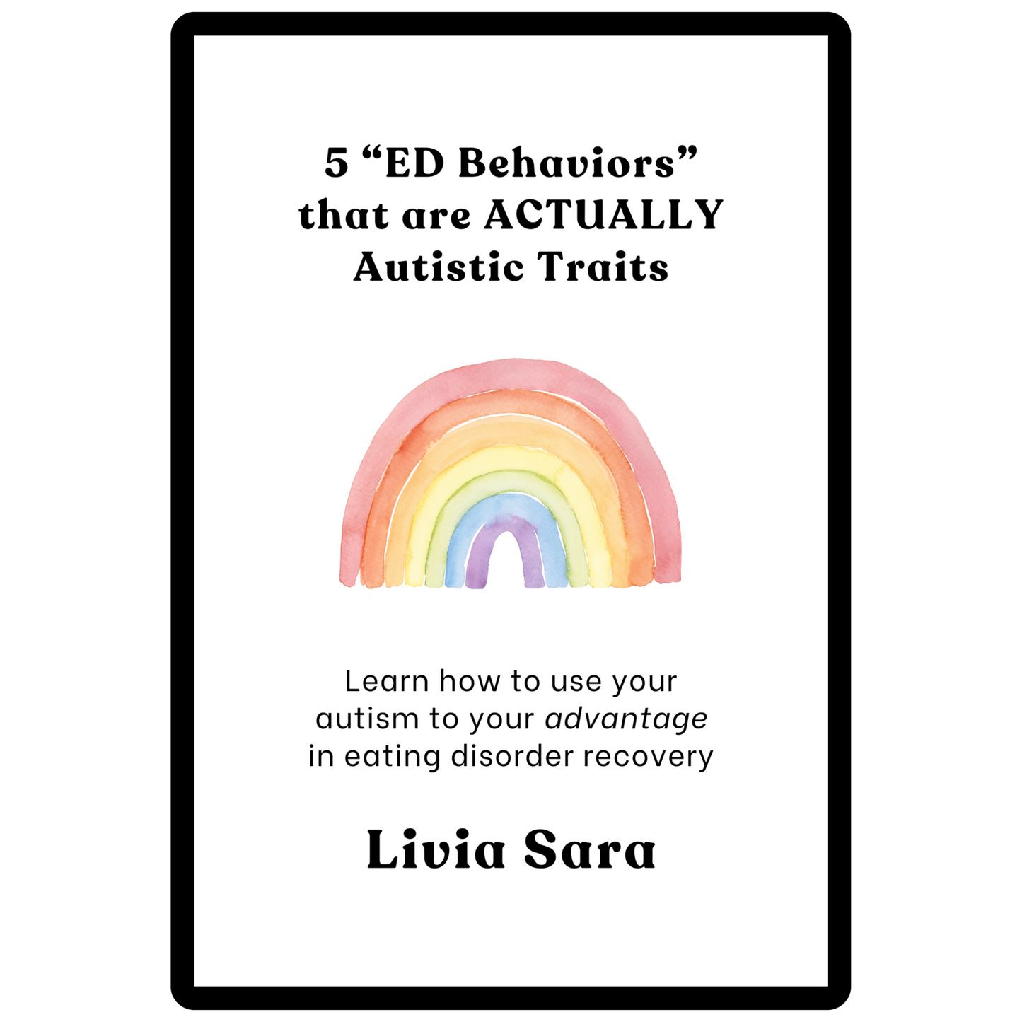 5 “ED Behaviors” that are ACTUALLY Autistic Traits